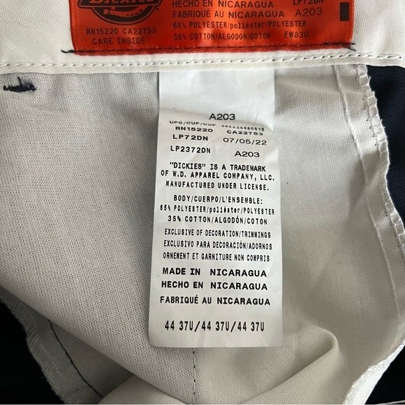 DICKIES Industrial Flex Cargo Pant LP72/LP2372 Blue Relaxed Fit Size 44 NEW - Picture 8 of 11